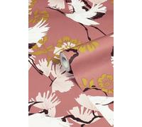 Furn Demoiselle Tropical Printed Wallpaper In Pink Pink