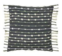 furn. Dhadit Cushion Cover, Cotton, Polyester, Charcoal/Natural