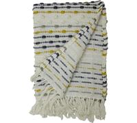 Furn Dhadit Throw - Ochre Yellow - One Size - Ochre Yellow - 70% Cotton/30% Polyester