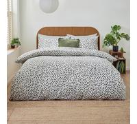 Furn. Dottie Duvet Cover Set - Polka Dot Printed Modern Design Bedding (Multicolour - Double)