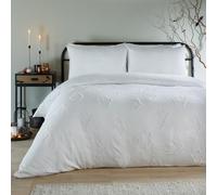 furn. Duvet Day Ghostly Ghouls Duvet Cover Set - Ultra Soft Touch Tufted Halloween Bedding (White - Double)