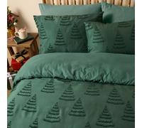 furn. Duvet Day Trees Tufted Duvet Cover Set (Green - Single)