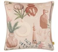 furn. Earthen Velvet Piped Feather Filled Cushion