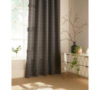 Furn Ellis Ringtop Eyelet Curtains - Grey - 168 x 137 cm - Grey - 100% Polyester