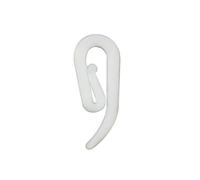 Furn Essentials Pencil Pleat Curtain Lining Hooks White 24pcs