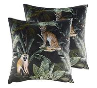 furn. Evans Lichfield Kibale Animals Polyester Filled Cushions (Twin Pack), Cotton, Polyester, Multi