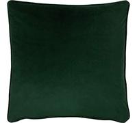 furn. Evans Lichfield Opulence Feather Filled Cushion, Polyester, Bottle Green