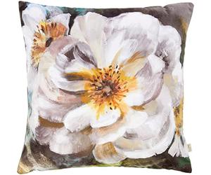 furn. Evans Lichfield Winter Florals English Rose Cushion Cover, White, 43 x 43cm