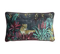 furn. Evans Lichfield Zinara Feather Filled Cushion, Polyester, Leopard