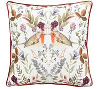 furn. Evans Mirrored Robin Feather Filled Cushion (Orange - 43x43cm)