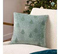 furn. Evergreen Classic Tree Embroidered Polyester Filled Cushion