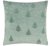 Furn. Evergreen Classic Tree Embroidered Feather Rich Cushion