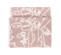Furn Everybody Abstract Jacquard Hand Towel - Blush - One Size - Blush - 100% Cotton