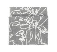 Furn Everybody Abstract Jacquard Hand Towel - Grey - One Size - Grey - 100% Cotton