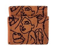 Furn Everybody Abstract Jacquard Hand Towel - Pecan - One Size - Pecan - 100% Cotton