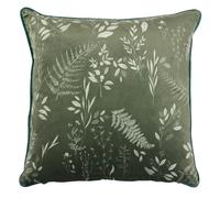 Furn Fearne Botanical Cushion Cover - Sage Green - 50 x 50 cm - Sage Green - 100% Polyester