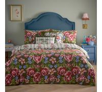 Furn Duvet Cover Set Feeoni Cottage Floral, Reversible Tapestry-Inspired, Willow Green Double