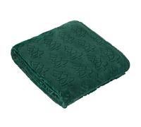 Furn Festive Fleece Trees Christmas Throw - Emerald - Emerald - 140cm x 180cm