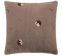 furn. Furn Festive Puddings Faux Fur Polyester Filled Cushion, Mocha, 45 X 45Cm