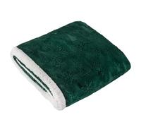furn. Festive Time Throw - Winter Embossed Soft Sherpa Fleece Decorative Christmas Blanket (Emerald - 140x180cm)