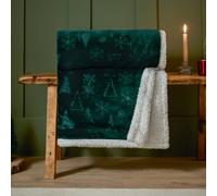 Furn. Festive Times Embossed Sherpa Fleece Throw