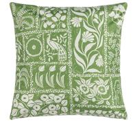 Furn Forage Garden Outdoor Cushion Cover - Sage/White - 43cm x 43cm - Sage/White - 100% Polyester