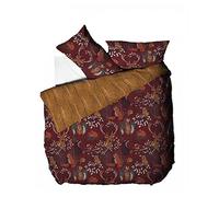 furn. Forest Fauna Woodland Duvet Set - Reversible Nature Inspired Bedding with Animal Print, Soft Polycotton, Machine Washable (Rust - Single)