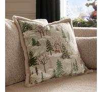 Furn. Forest Festivies Velvet Polyester Filled Cushion