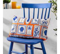 Furn. Frieze Greek Symbol Polyester Filled Outdoor Cushion