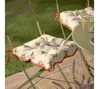 furn. Fruits Oranges Striped Indoor/Outdoor Seat Pads (2 pack)