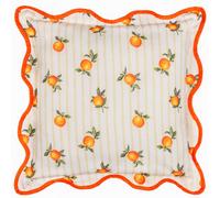 Furn. Fruits Oranges Striped Outdoor Cushion, 45 X 45Cm