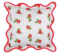 Furn. Fruits Strawberries Striped Outdoor Cushion, 45 X 45Cm