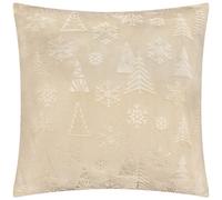furn. Furn Festive Time Embossed Fleece Cushion Cover