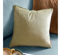 furn. Furn Meridian Velvet Polyester Filled Cushion, Sage/green, 45 X 45 Cm