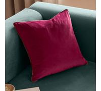 furn. Meridian Polyester Filled Cushion (Cranberry/Mocha - 45 x 45cm)