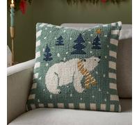 furn. Furn Polar Bear Tufted Cushion Cover, Blue, 45 X 45Cm