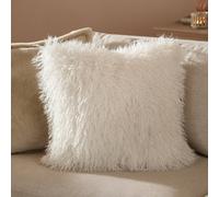 furn. Furn Rowan Faux Fur Cushion Cover, Ecru, 50 X 50Cm
