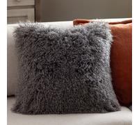furn. Furn Rowan Faux Fur Cushion Cover, Grey, 50 X 50Cm