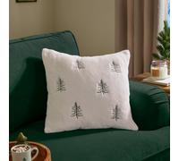 furn. Furn Winter Pines Faux Fur Cushion Cover, Ecru, 45 X 45Cm