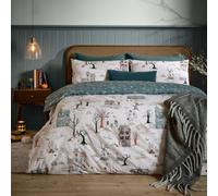 Furn Super King Size Ghost Town Dusk Halloween Reversible Duvet Set - Wilko