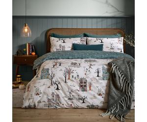 Furn Ghost Town Reversible Halloween Duvet Cover Set