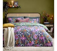 Furn Super King Size Ghoul Gardens Green Halloween Reversible Duvet Set - Multi - Wilko