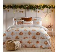 furn Brushed Cotton Gretel White Bedding Set - Double
