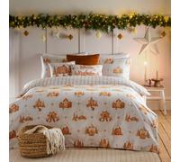 furn Brushed Cotton Gretel White Bedding Set - Double