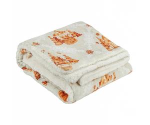 furn. Gretel Sherpa Fleece Christmas Throw