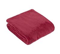 Furn Harrow Fleece Throw - Berry - Berry - 140cm x 180cm