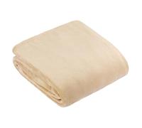 furn. Harrow Fleece Throw - Silky Soft Lightweight Flannel Blanket for Bed or Sofa (Natural - 140x180cm)