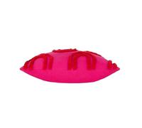 Heya Home Archie Tufted Cushion - Abstract Tufted Cotton Vibrant Soft Durable Statement (Pink/Red - 45 x 45cm)