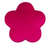 furn. Heya Home Flower Velvet Cushion - Reversible Design, Playful Shape (Hot Pink - 45x45cm)