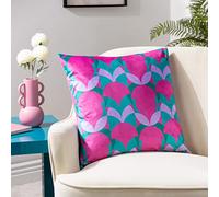 furn. Heya Home Raeya Art Deco Velvet Feather Rich Filled Cushion